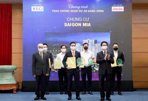 Saigonmia nhận giải thưởng dự án đáng sống năm 2021