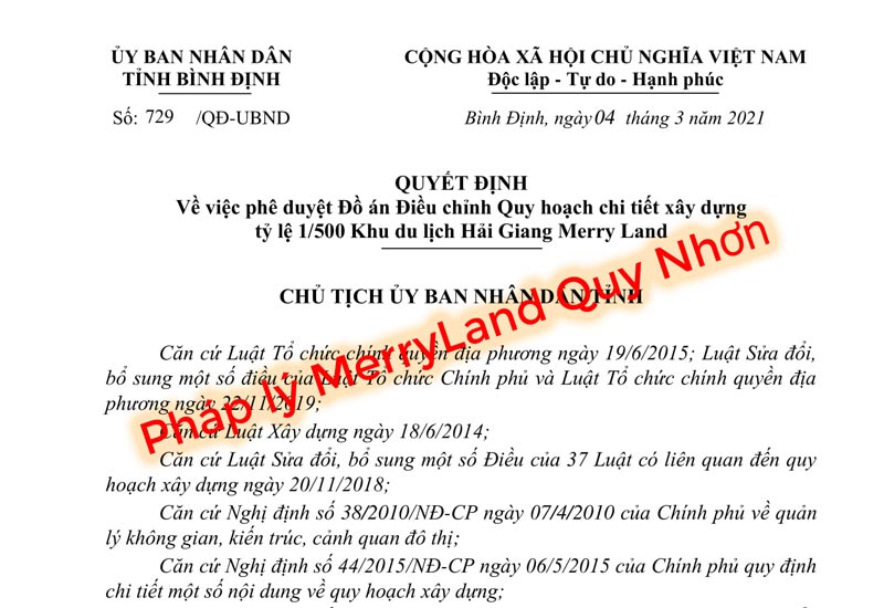 pháp lý merryland quy nhơn