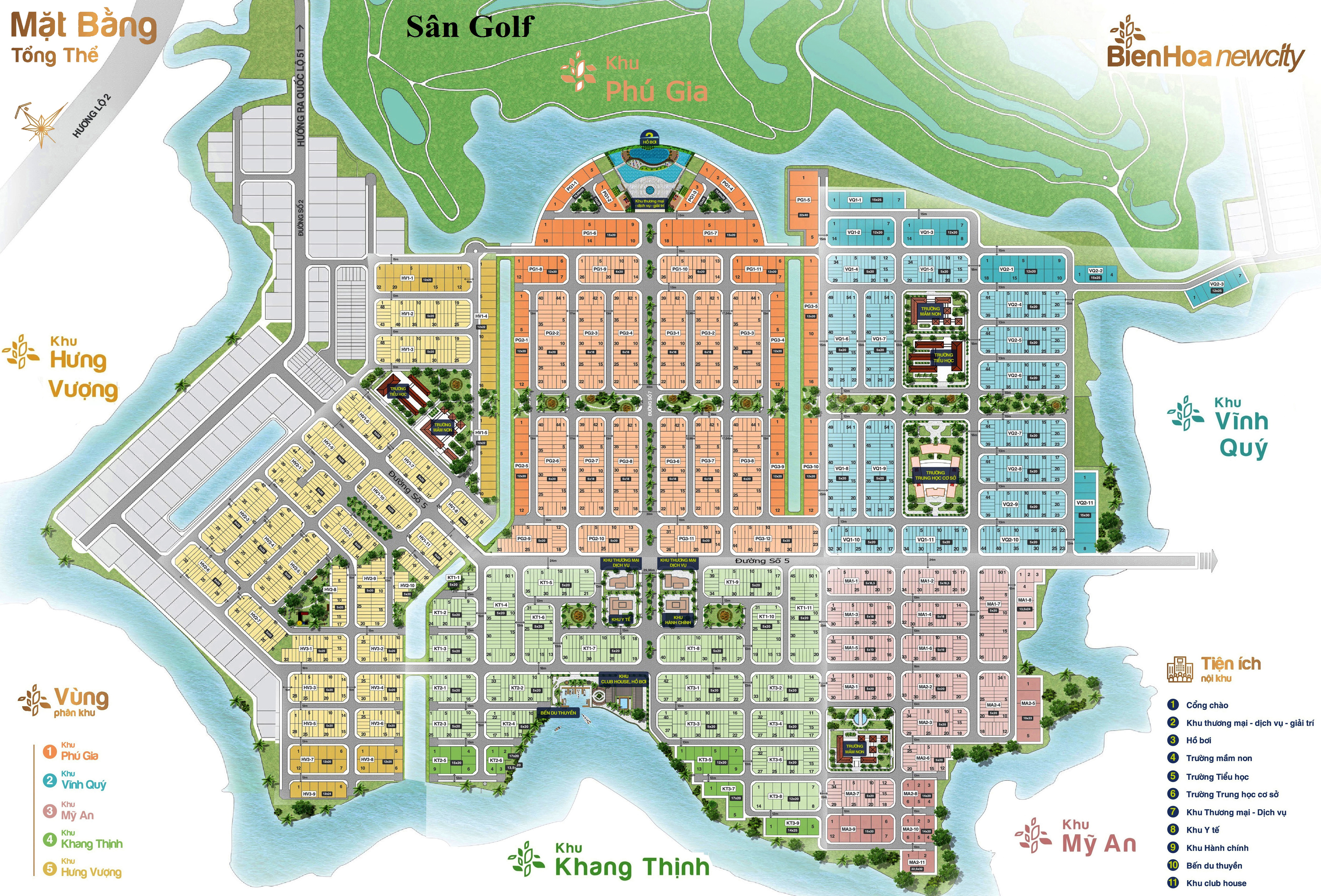 Mặt bằng tổng thể Biên Hòa New City