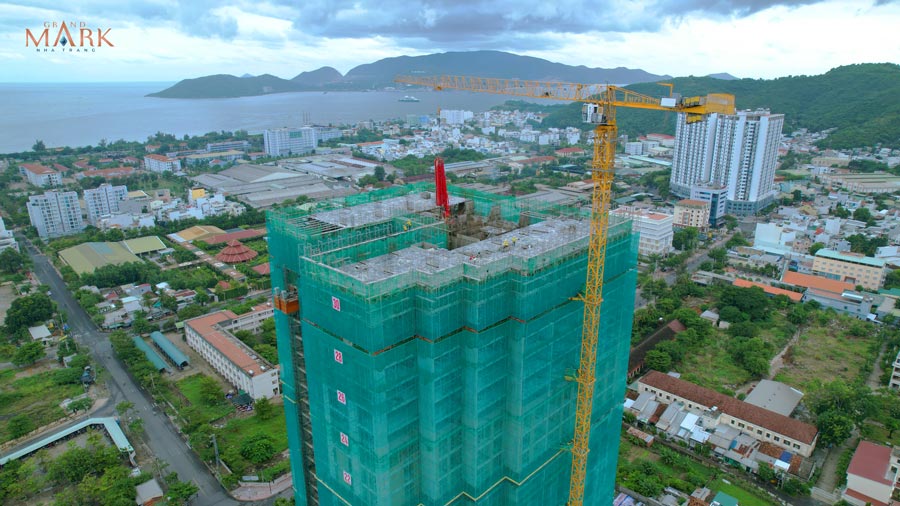 Tiến độ thi công Grand Mark Nha Trang tháng 10/2022
