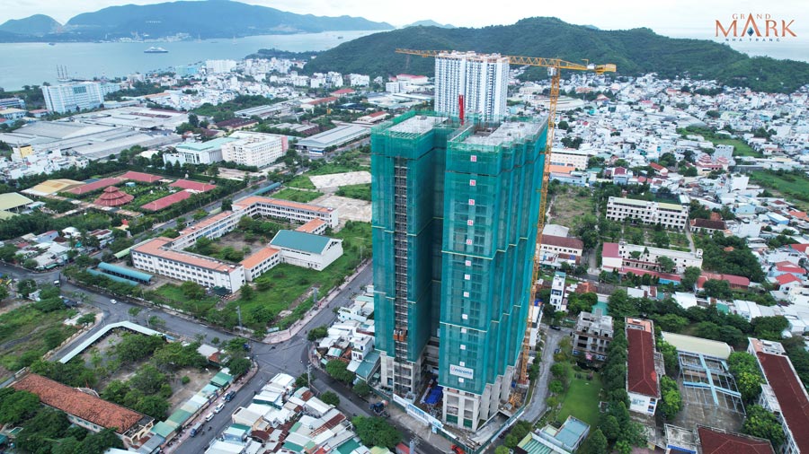 Tiến độ thi công Grand Mark Nha Trang tháng 10/2022