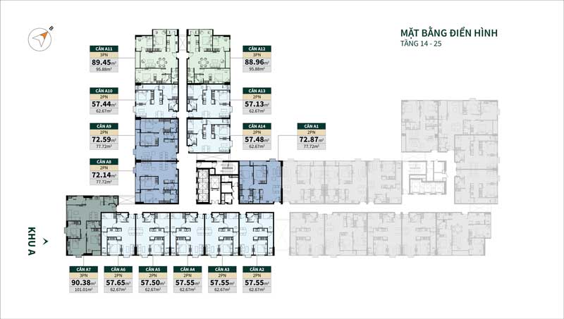 Mặt bằng căn hộ Lacomo Residences