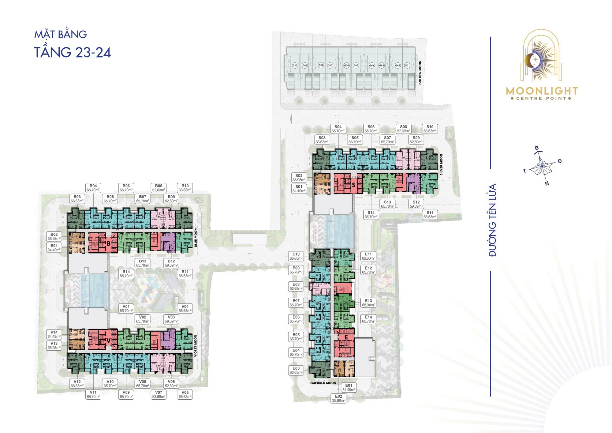 Mặt bằng chi tiết Moonlight Centre Point