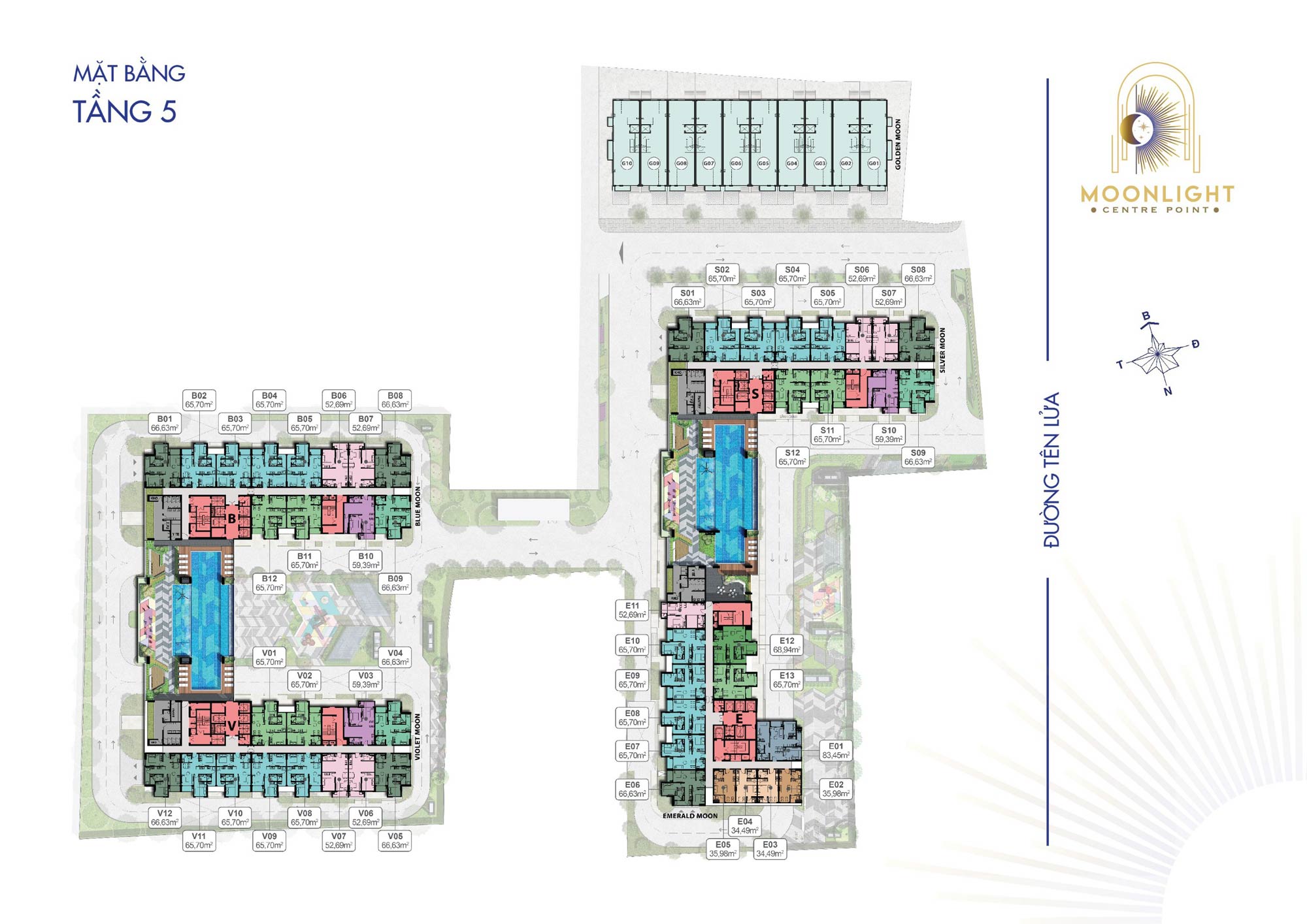 Mặt bằng chi tiết Moonlight Centre Point