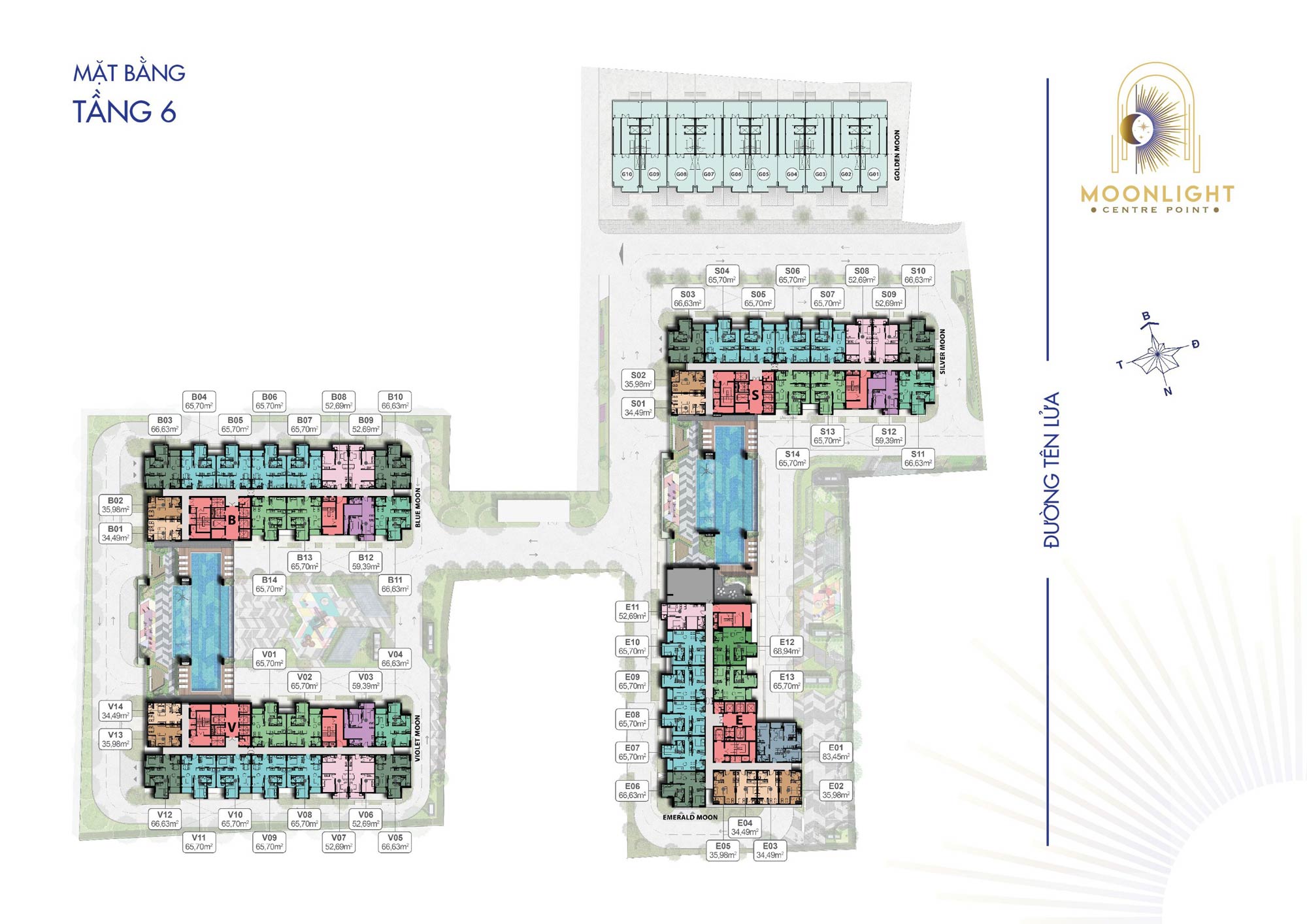 Mặt bằng chi tiết Moonlight Centre Point