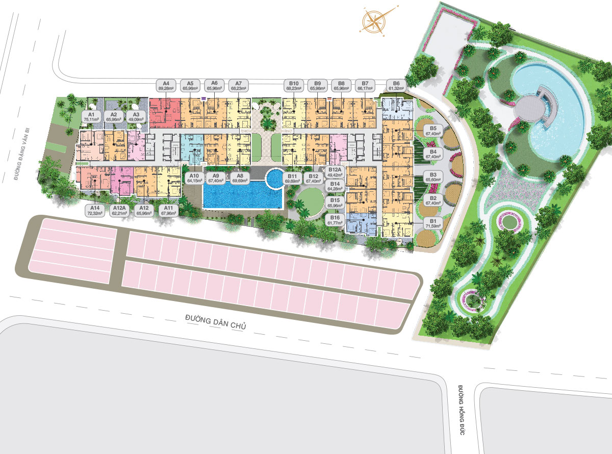 mặt bằng moonlight residences