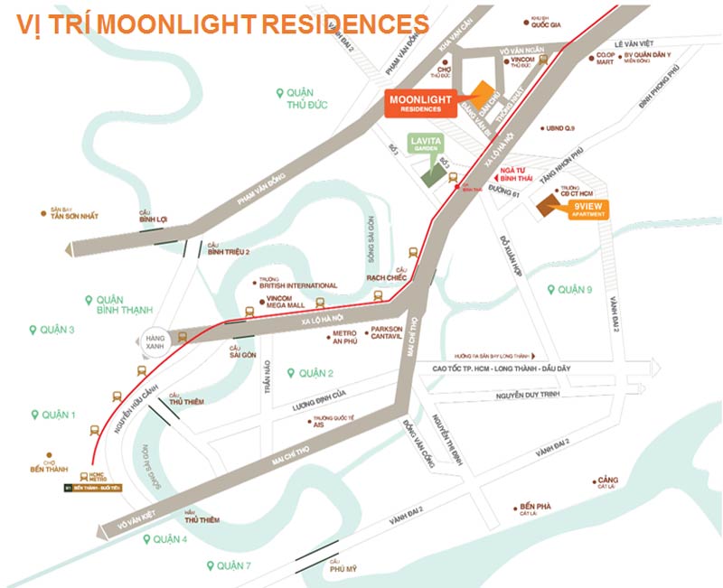 vị trí Moonlight Residences