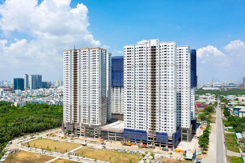 Tiến độ thi công Q7 Riverside tháng 2/2022