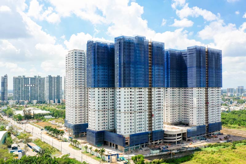 Tiến độ thi công Q7 Riverside tháng 2/2022