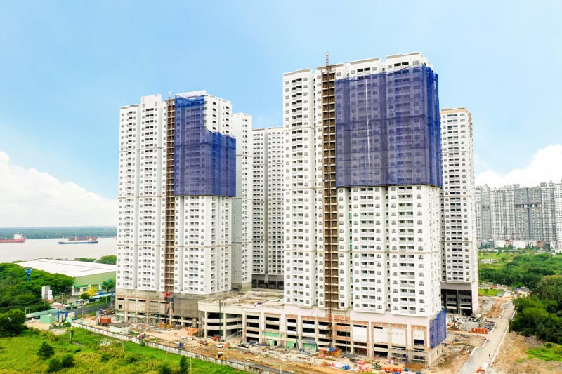 Tiến độ thi công Q7 Riverside tháng 4/2022