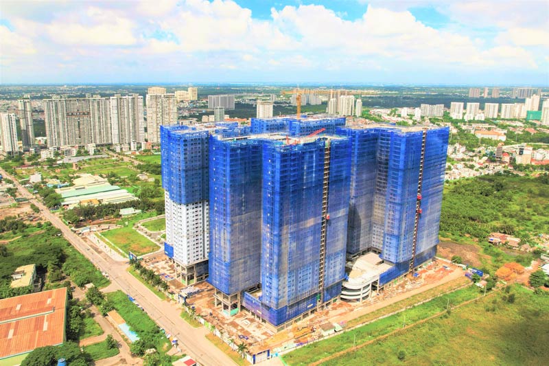Tiến độ thi công Q7 Riverside tháng 6/2021
