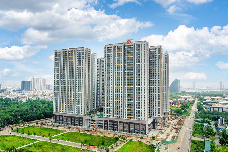 Tiến độ thi công Q7 Riverside tháng 6/2022