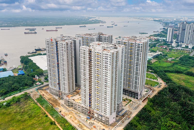 Tiến độ thi công Q7 Riverside tháng 6/2022