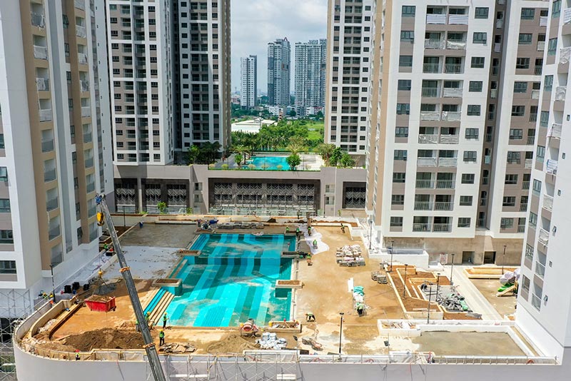 Tiến độ thi công Q7 Riverside tháng 7/2022