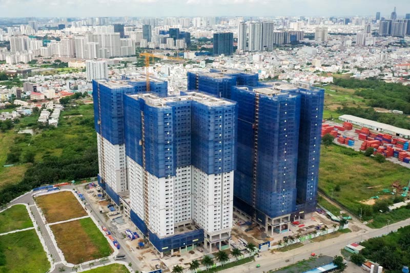Tiến độ thi công Q7 Riverside tháng 10/2021