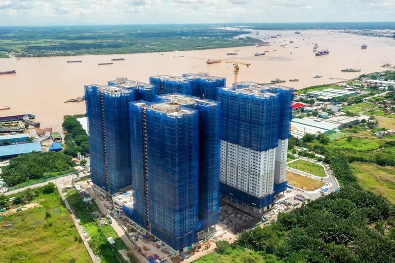 Tiến độ thi công Q7 Riverside tháng 10/2021