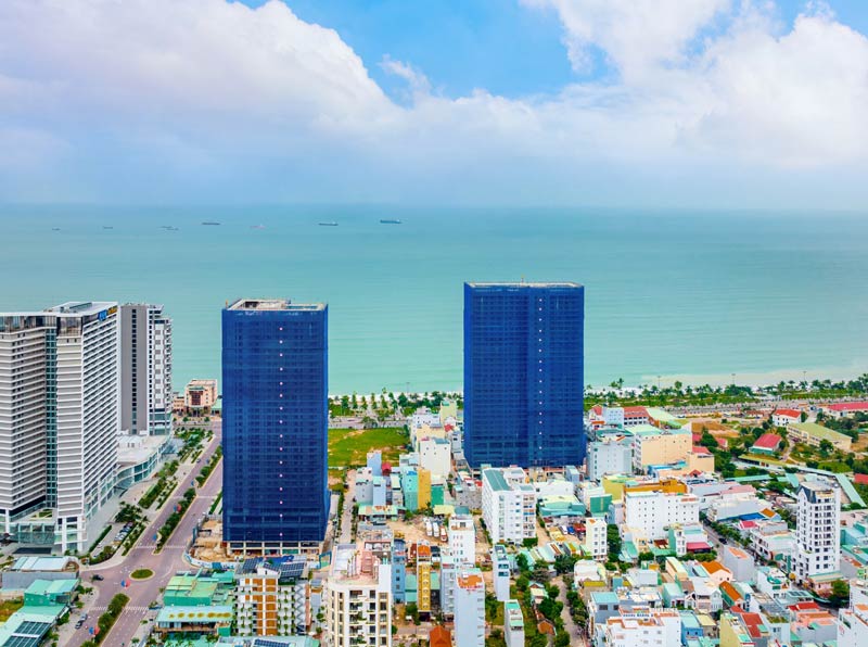Tiến độ thi công Quy Nhơn Melody tháng 01/2022