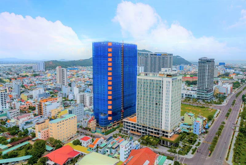Tiến độ thi công Quy Nhơn Melody tháng 01/2022