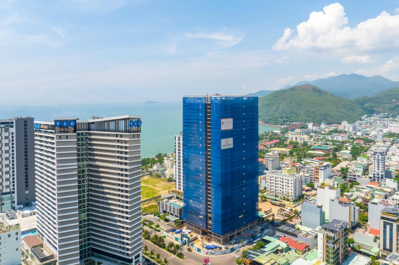 Tiến độ thi công Quy Nhơn Melody tháng 08/2022