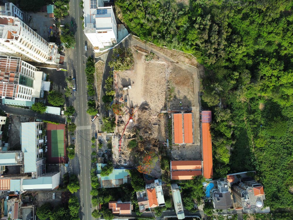 tiến độ thi công dự án đồi dừa 5/2022