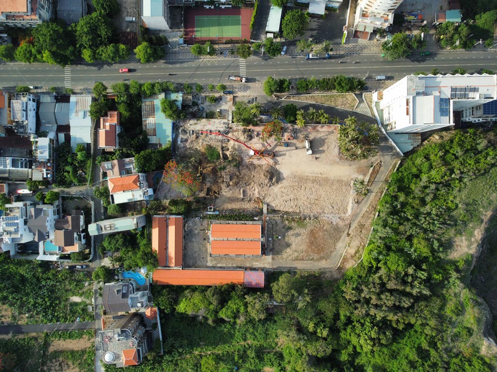 tiến độ thi công dự án đồi dừa 5/2022