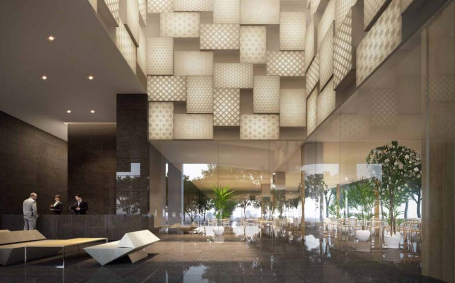 sảnh đón Waterina Suites